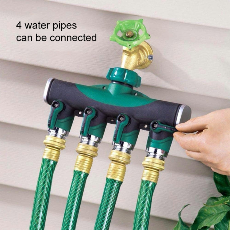 4 In 1 Multi-function Garden Water Sprinklers Lawn Irrigation Valve Water Dividing Controller Water Pipe Shunt, US Plug My Store