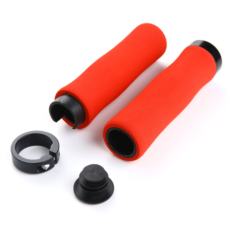 1 Pair AG28 Alloy Lock-Rings + Sponge Bicycle Handlebar Grip