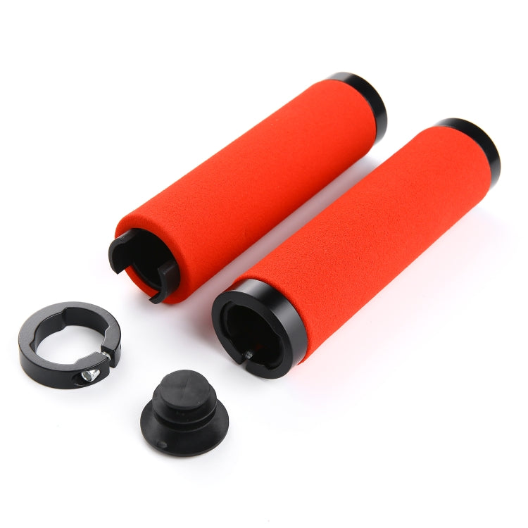 1 Pair AG36 Alloy Lock-Rings + Sponge Bicycle Handlebar Grip