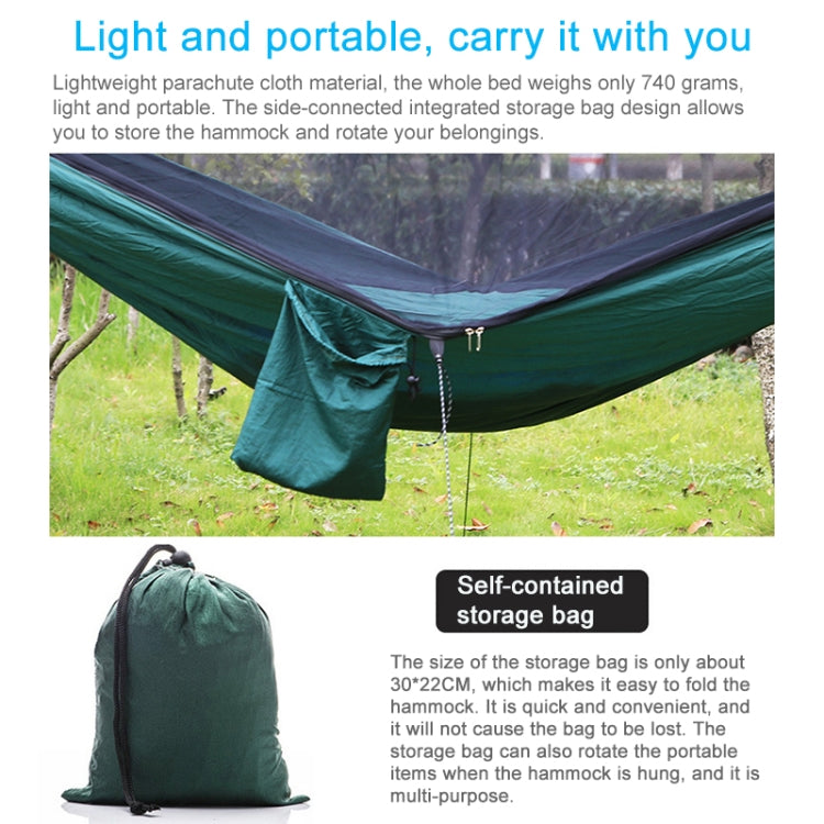 Portable Outdoor Parachute Hammock with Mosquito Nets Reluova