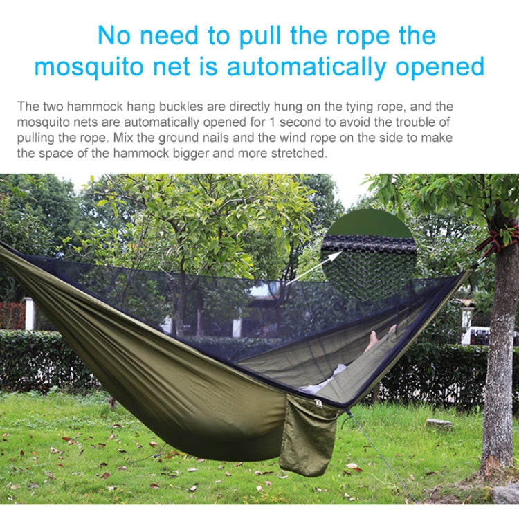 Portable Outdoor Parachute Hammock with Mosquito Nets Reluova