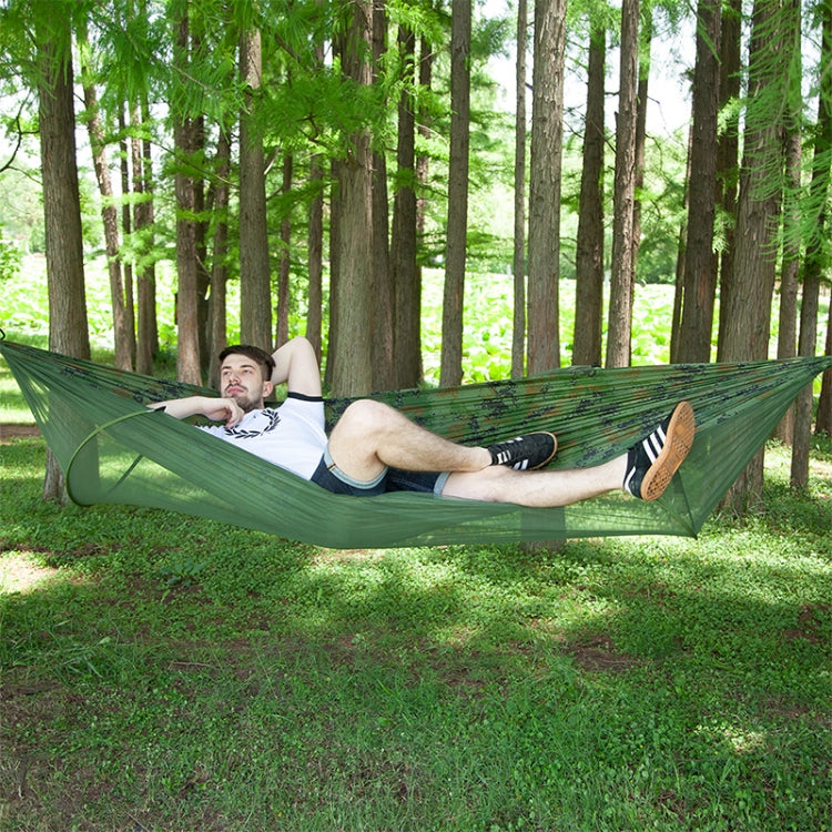 Portable Outdoor Camping Full-automatic Nylon Parachute Hammock with Mosquito Nets, Size : 290 x 140cm Reluova