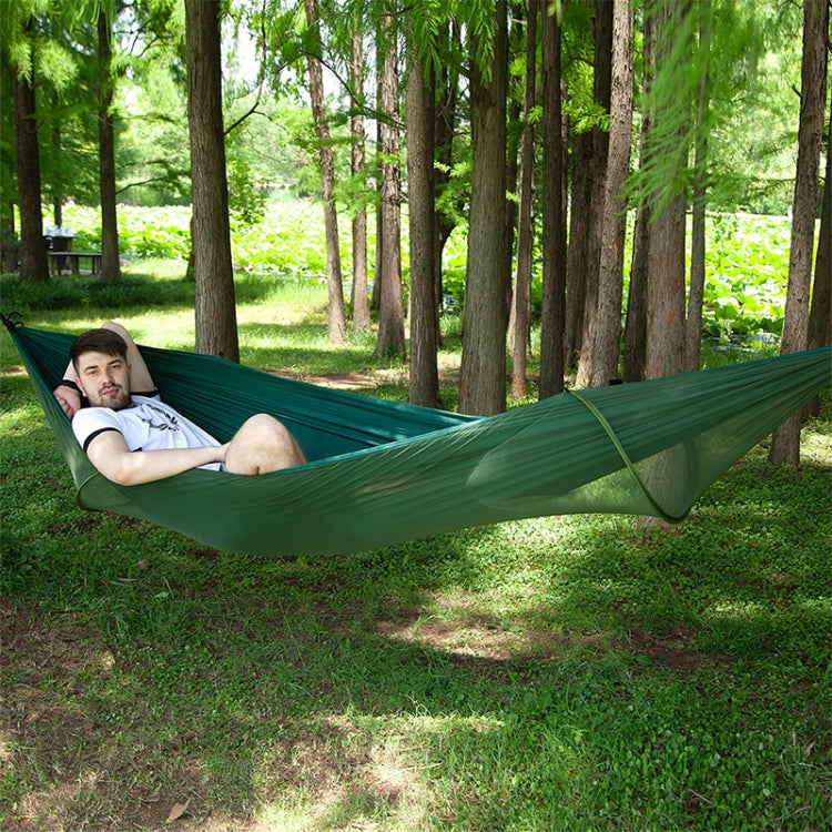 Portable Outdoor Camping Full-automatic Nylon Parachute Hammock with Mosquito Nets, Size : 290 x 140cm Reluova