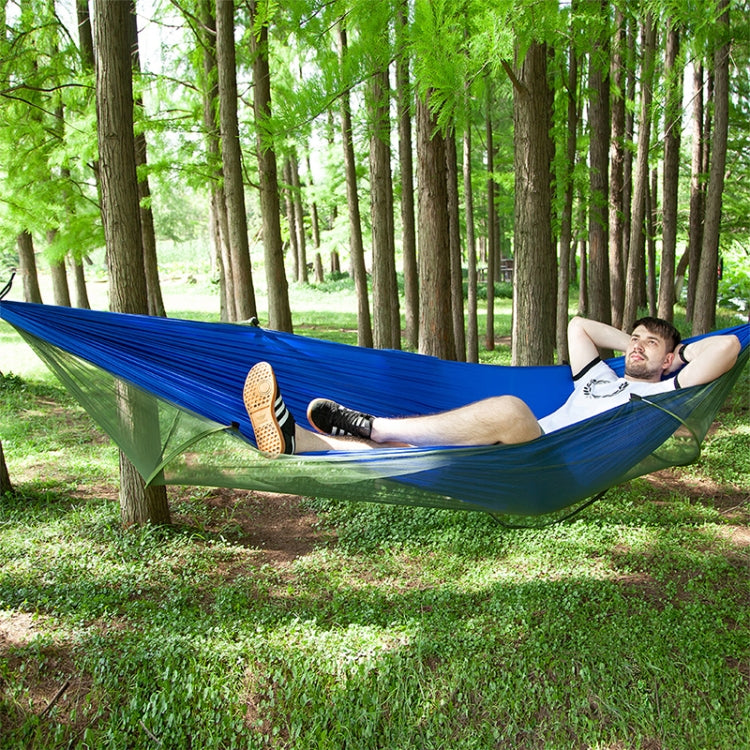 Portable Outdoor Camping Full-automatic Nylon Parachute Hammock with Mosquito Nets, Size : 290 x 140cm Reluova