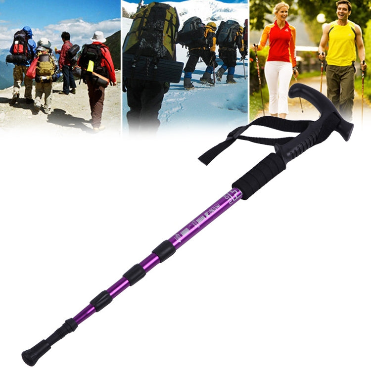 Aotu AT7555 108cm Outdoor Camping Aluminum Alloy T Handle Lock 4 Alpenstock Reluova