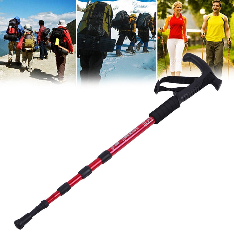 Aotu AT7555 108cm Outdoor Camping Aluminum Alloy T Handle Lock 4 Alpenstock Reluova