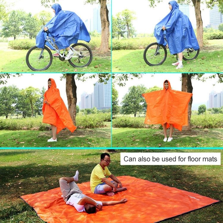 3 in 1 Aotu AT6927 Multifunctional Outdoor Camp Riding Raincoat Picnic Blanket,  Size: 217x143cm Reluova