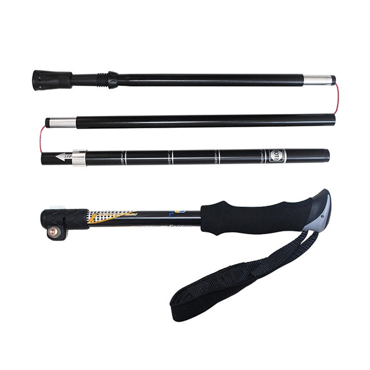 Aotu AT7558 125cm Aluminum Alloy Outdoor Camping Folding Corky Trekking Poles EVA Handle Alpenstock Reluova