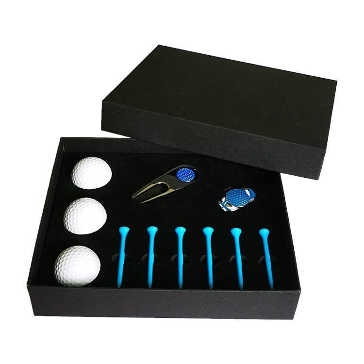 11 in 1 6 Golf Tees + Divot Tool + 3 Golf Balls Gift Box Set