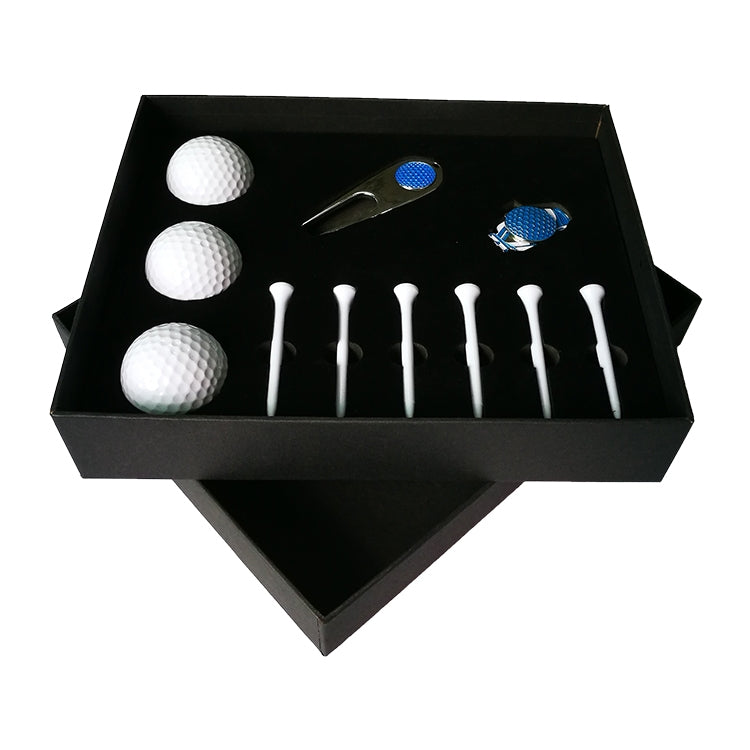 11 in 1 6 Golf Tees + Divot Tool + 3 Golf Balls Gift Box Set