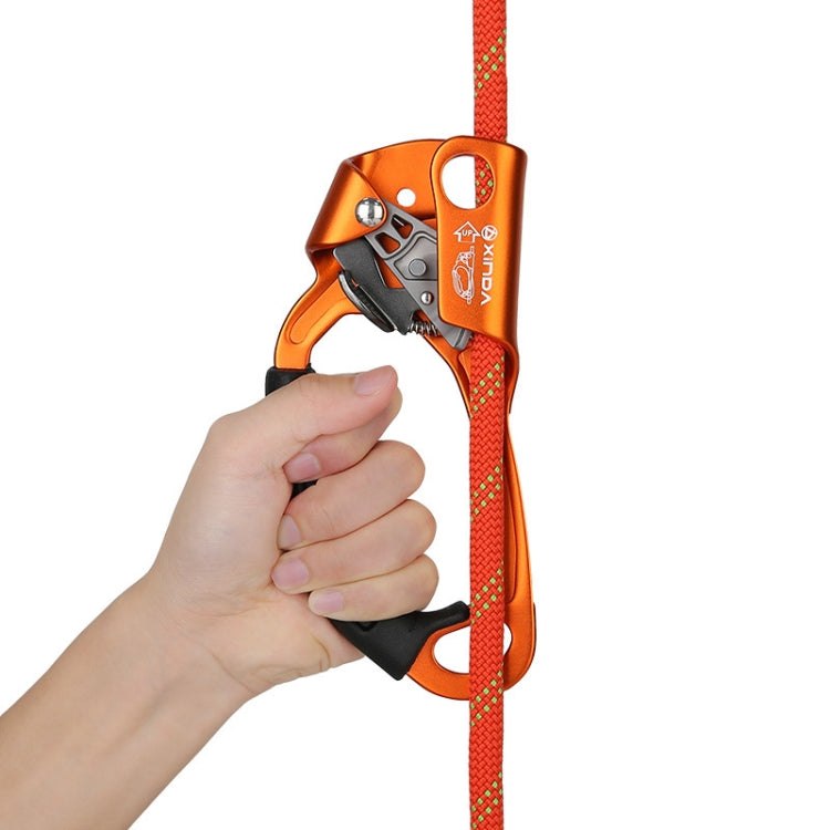 XINDA TP-8606 Outdoor Rock Climbing Aerial Work Anti-fall Handheld Rope Gripper for 8-12mm Diameter Rope left Reluova