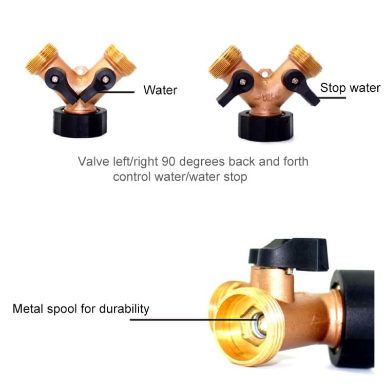 2 In 1 Household Water Tap Valve Shunt Connector-Reluova