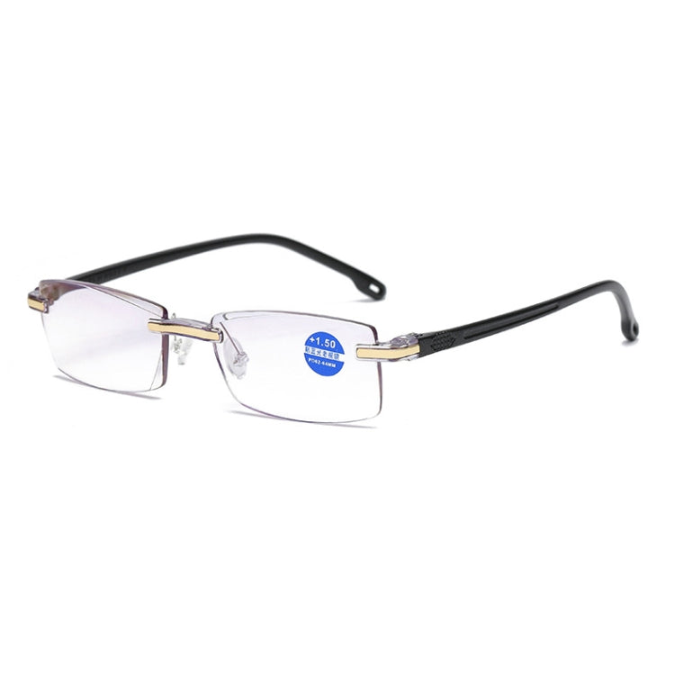 Rimless Anti Blue-ray Blue Film Lenses Presbyopic Glasses, +1.00D Reluova