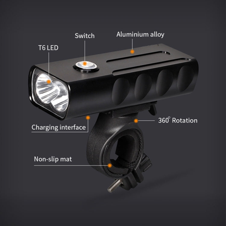 BX2 USB Charging Bicycle Light Front Handlebar Led Light (3 Hours, L2 Lamp Beads) Reluova