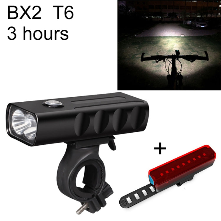 BX2 USB Charging Bicycle Light Front Handlebar Led Light (3 Hours, T6+A02 Lamp) Reluova