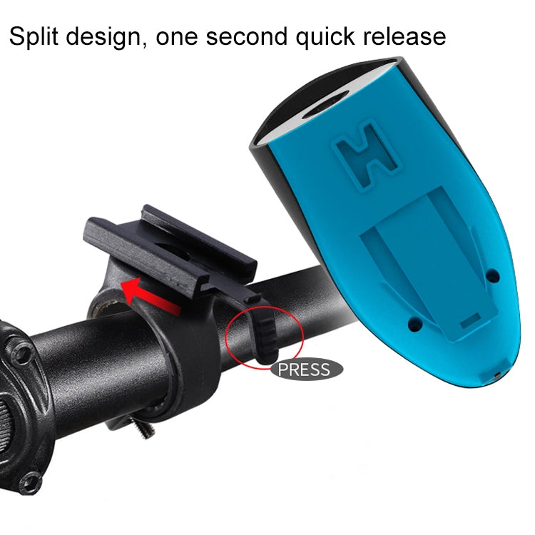 USB Charging Bike LED Riding Light, Charging 3 Hours with Horn Reluova