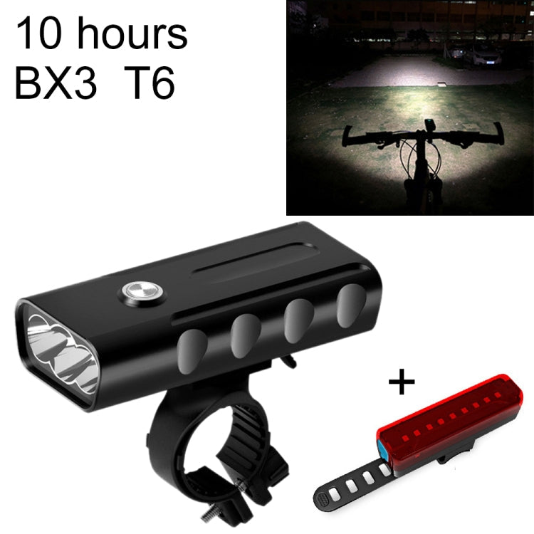 BX3 USB Charging Bicycle Light Front Handlebar Led Light (10 Hours, T6+A02 Lamp) Reluova