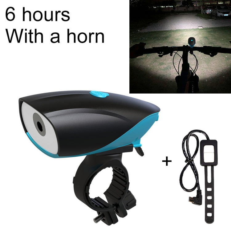 USB Charging Bike LED Riding Light, Charging 6 Hours with Horn & Line Control Reluova