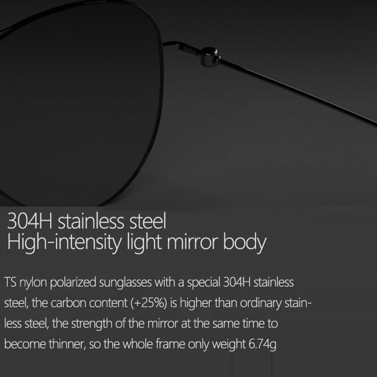 Original Xiaomi Youpin TS Computer Glasses Polarized UV Lens Sunglasses, 304H Stainless Steel Gravity Rear Frame Reluova