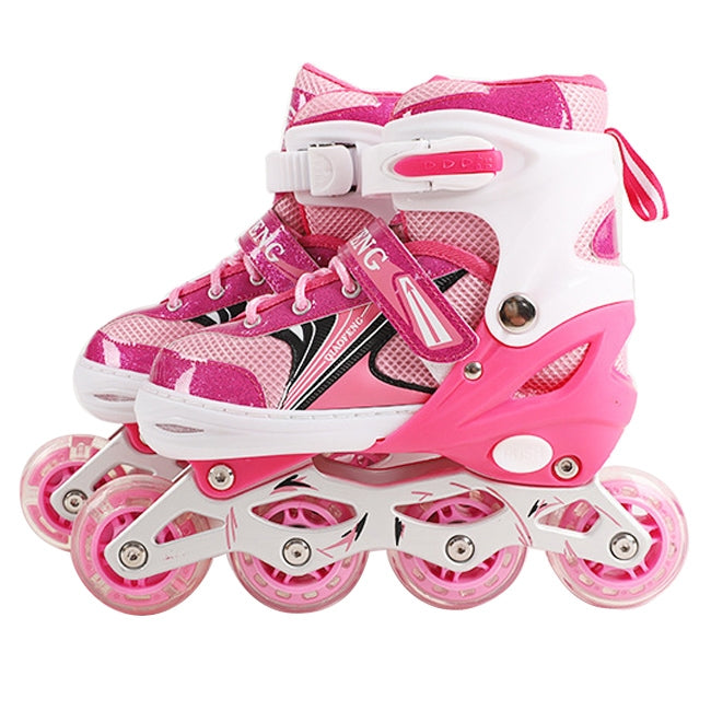 Children Flash Single-row Roller Skates Skating Shoes, Single Flash, Size : M