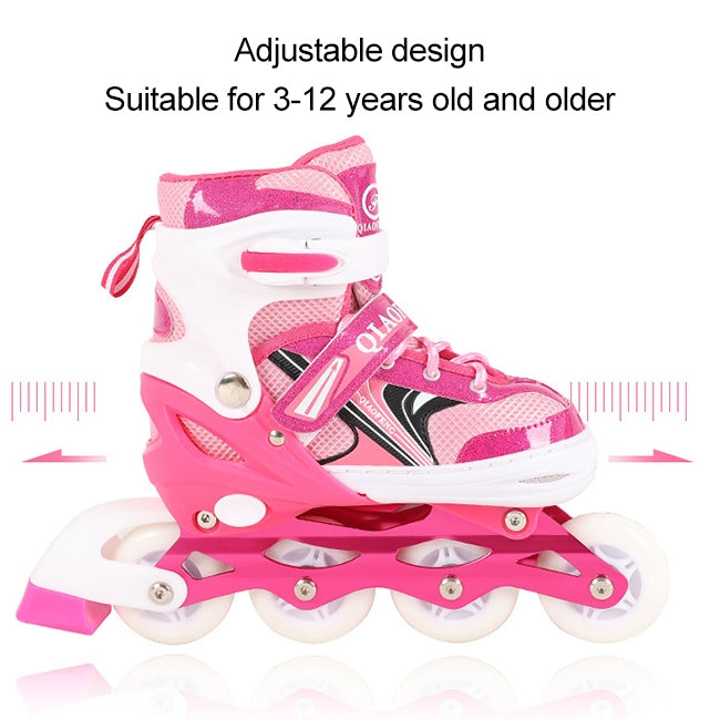 Children Flash Single-row Roller Skates Skating Shoes, Single Flash, Size : M