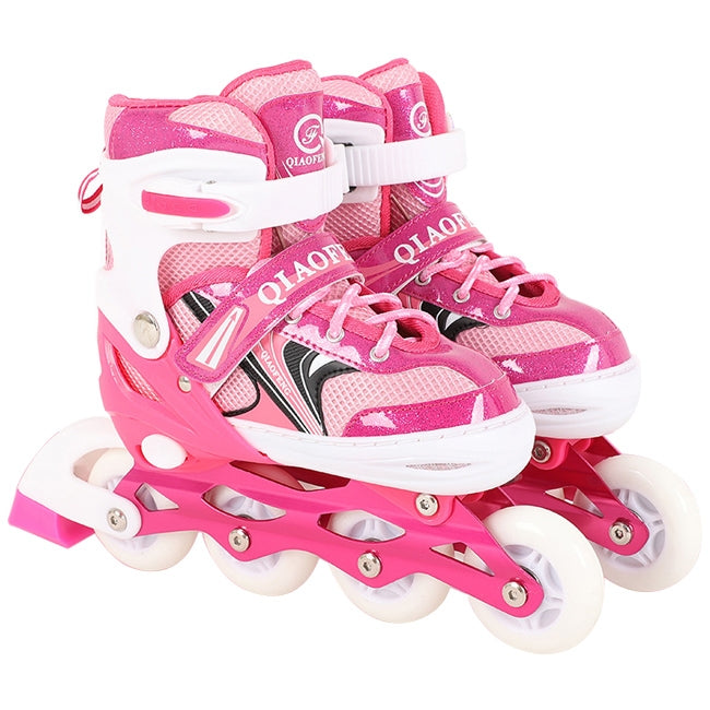 Children Flash Single-row Roller Skates Skating Shoes, Full Flash, Size : M