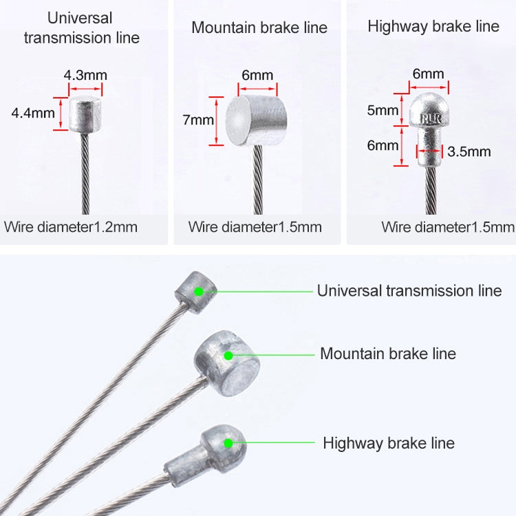 7 in 1 Universal PVC Bicycle Variable Speed Cable Tube Set Reluova