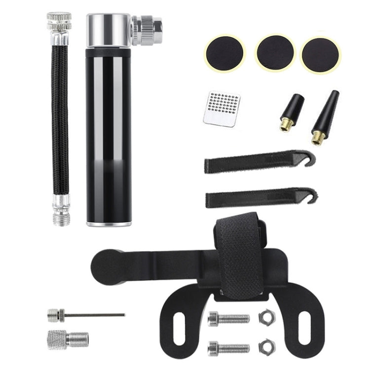 Manual Mini Portable Bicycle Aluminum Alloy Pump+ Glue-free Tire Patch + Fish-shaped Tire Lever Reluova