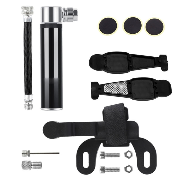 Manual Mini Portable Bicycle Aluminum Alloy Pump + Plastic glue-free tire patch + Tire lever Reluova