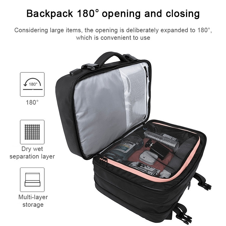 BANGE Business Backpack Men Travel Waterproof Large Capacity Computer Shoulders Bag Reluova