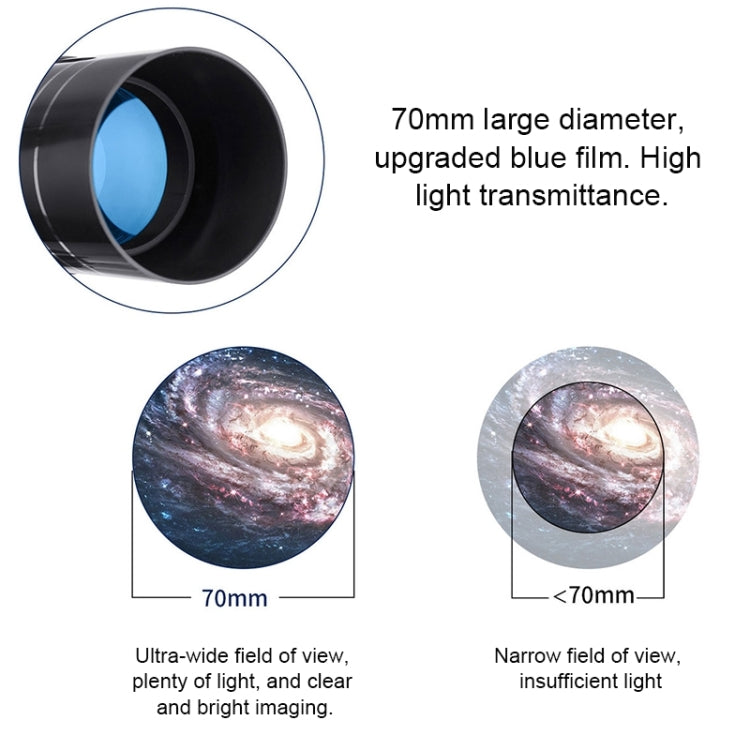 WR852 16x/66x70 High Definition High Times Astronomical Telescope with Tripod Reluova