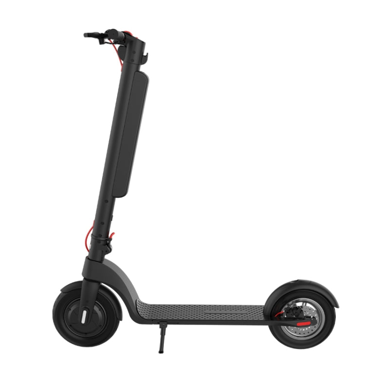 X8 Outdoor Waterproof Foldable Electric Scooter with 10 inch Vacuum Tires & LCD Display & LED Lights & 10AH Lithium Battery, Load-bearing: 20-100kg (Black)