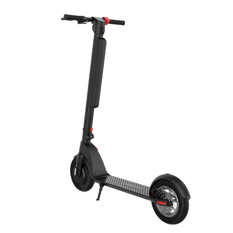 X8 Outdoor Waterproof Foldable Electric Scooter with 10 inch Vacuum Tires & LCD Display & LED Lights & 10AH Lithium Battery, Load-bearing: 20-100kg (Black)