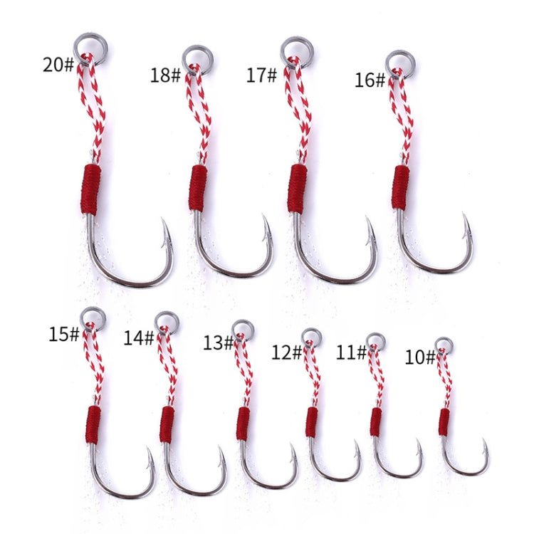 5pcs / Pack HENGJIA 10# Tied Wire Iron Hook Deep Sea Fishing Hook-Reluova