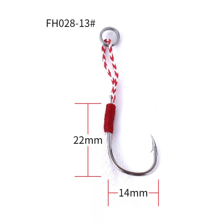 5pcs / Pack HENGJIA 13# Tied Wire Iron Hook Deep Sea Fishing Hook