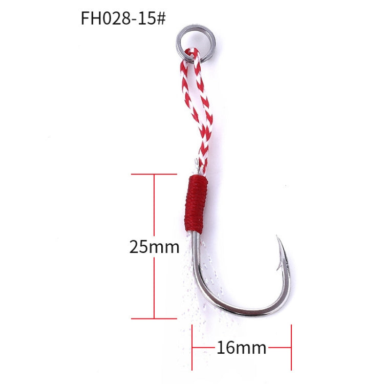 5pcs / Pack HENGJIA 15# Tied Wire Iron Hook Deep Sea Fishing Hook