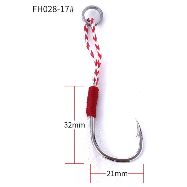 5pcs / Pack HENGJIA 17# Tied Wire Iron Hook Deep Sea Fishing Hook