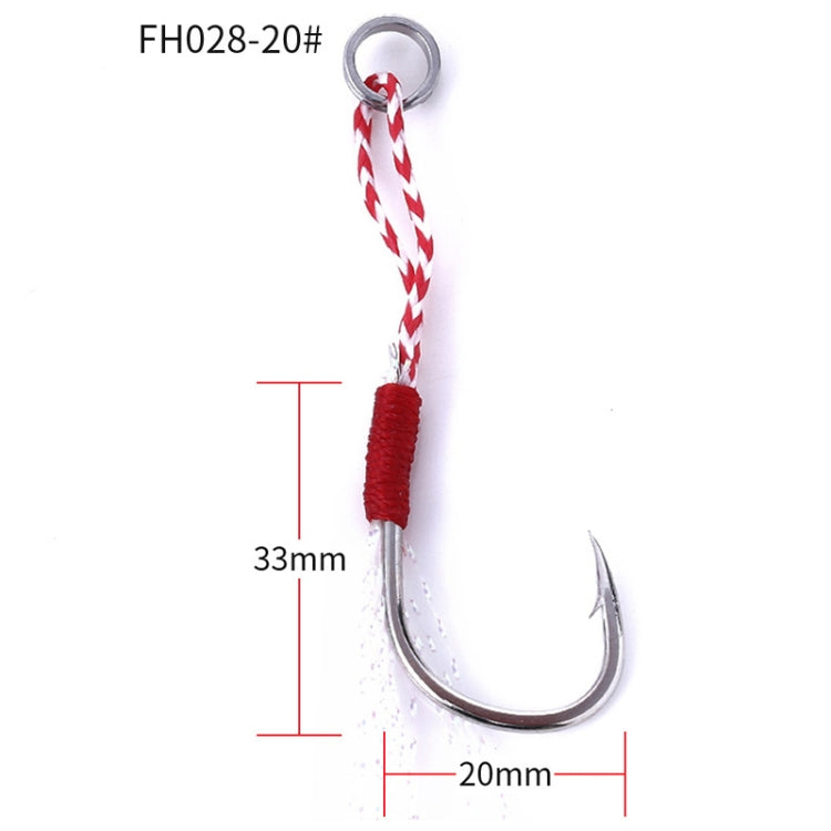 5pcs / Pack HENGJIA 20# Tied Wire Iron Hook Deep Sea Fishing Hook-Reluova