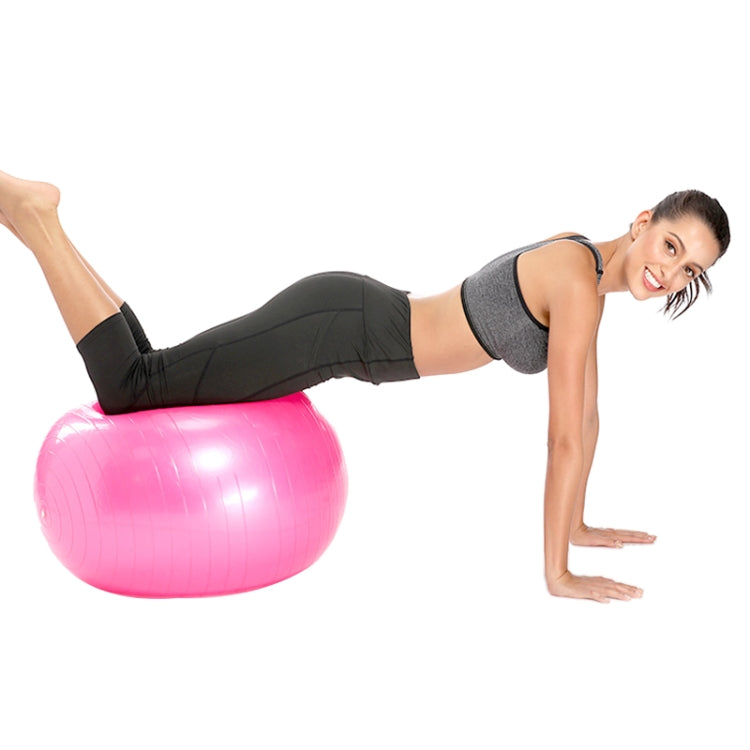 Thickening Explosion-proof Big Yoga Ball Sport Fitness Ball Environmental Pregnant Yoga Ball, Diameter: 55cm Reluova