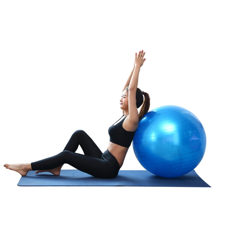 Thickening Explosion-proof Big Yoga Ball Sport Fitness Ball Environmental Pregnant Yoga Ball, Diameter: 55cm Reluova