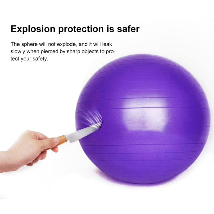 Thickening Explosion-proof Big Yoga Ball Sport Fitness Ball Environmental Pregnant Yoga Ball, Diameter: 55cm Reluova