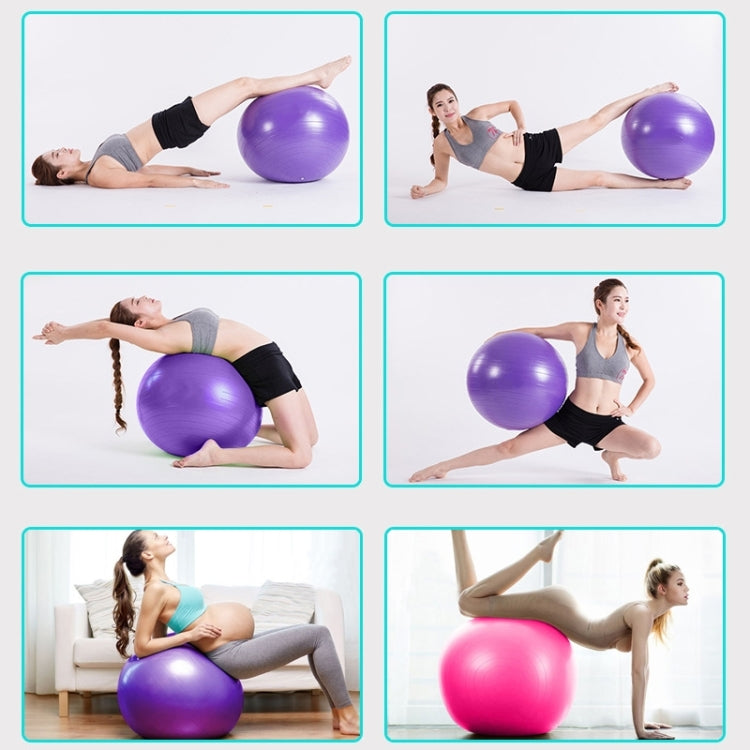 Thickening Explosion-proof Big Yoga Ball Sport Fitness Ball Environmental Pregnant Yoga Ball, Diameter: 65cm Reluova