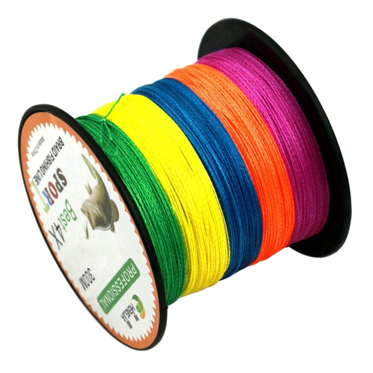 HENGJIA Colorful 3.0# 0.28mm 38LB 15.8kg Tension 300m Extra Strong 4 Shares Braid PE Fishing Line Kite Line Reluova