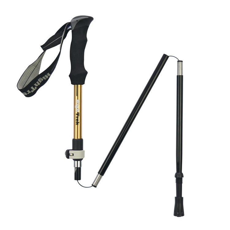 Outdoor Mountaineering Portable Foldable Ultra light Aluminium Alloy Alpenstocks Trekking Poles, Length : 35-125CM Reluova