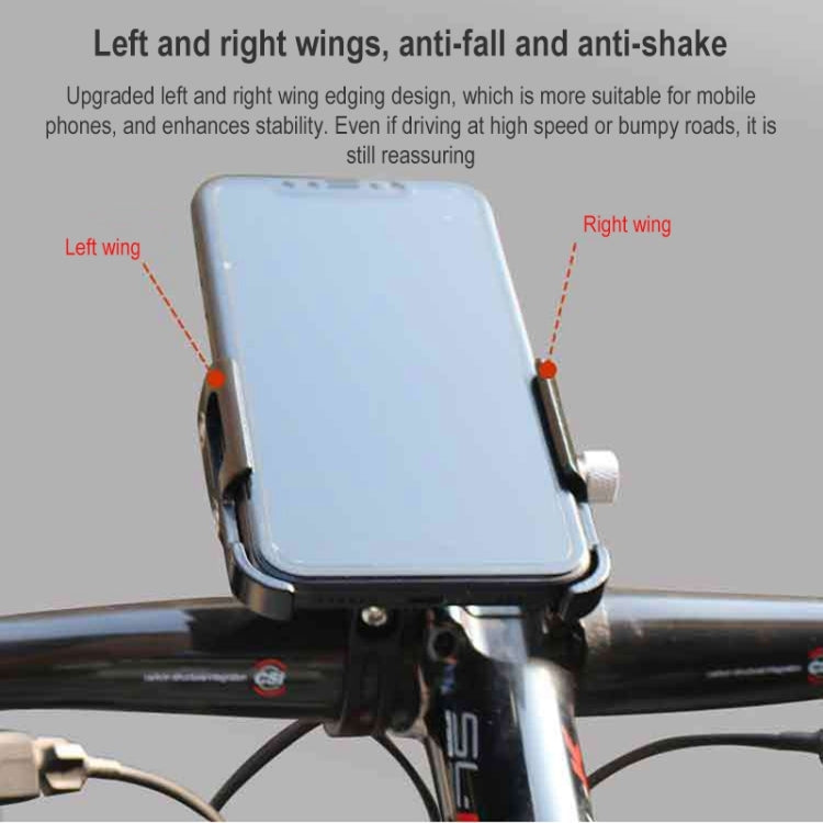 BIKERSAY MP008 Bike Motorcycle Aluminum Alloy Phone Holder Handlebar Clips Reluova