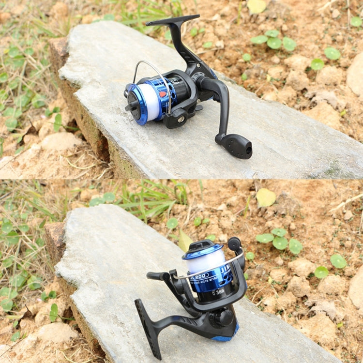 JL200 Plating Plastic 3 Ball Bearings Handle Fishing Spinning Reel  with Transparent Lines Reluova