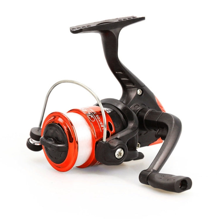 JL200 Plating Plastic 3 Ball Bearings Handle Fishing Spinning Reel  with Transparent Lines