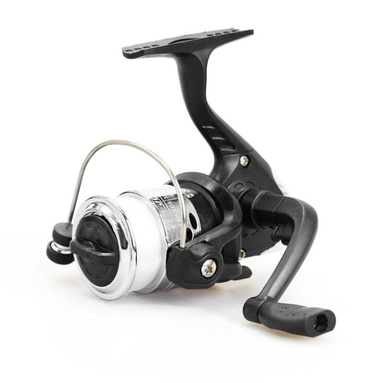 JL200 Plating Plastic 3 Ball Bearings Handle Fishing Spinning Reel  with Transparent Lines