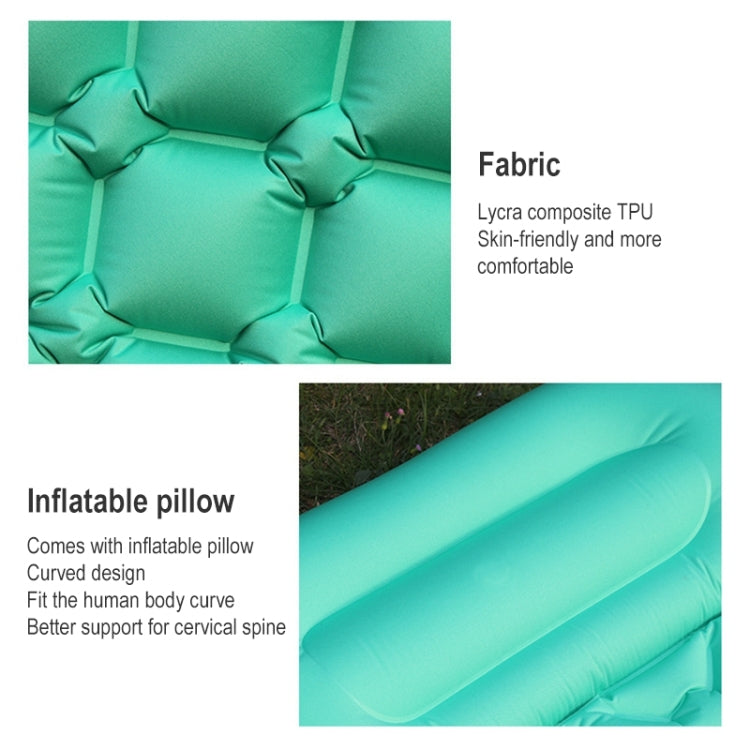 Outdoor Camping Foot-step Automatic Inflatable Cushion Portable TPU Inflatable Double Bed, Size: 195 x 119 x 16cm Reluova