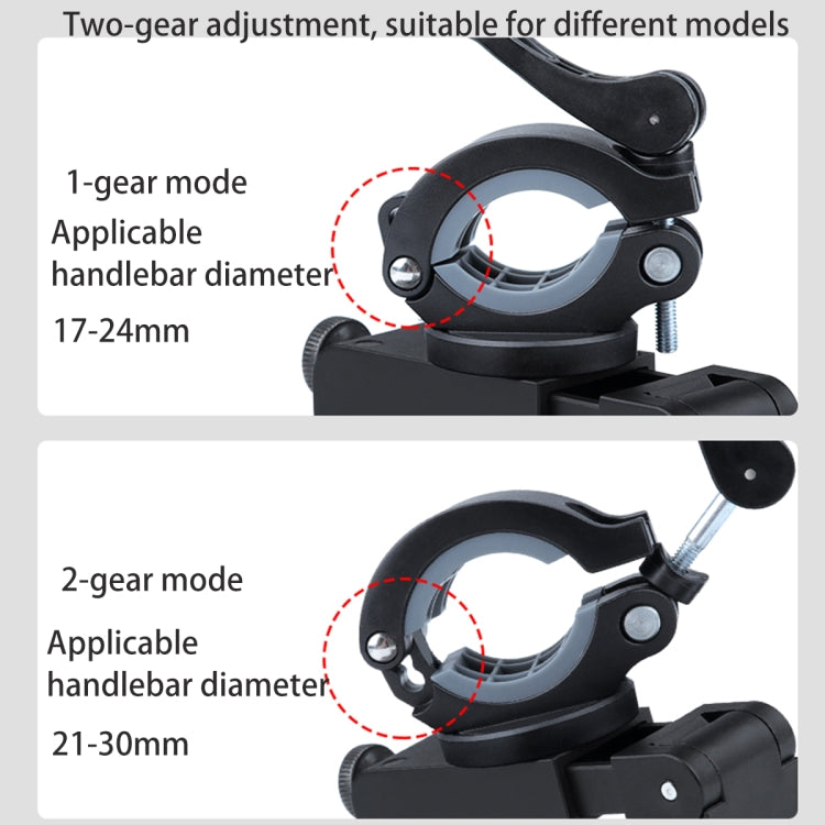 Rotatable PVC Motorcycle Bicycle Handlebar Mount Mobile Phone Holder Reluova